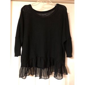 Black American Eagle crop sweater